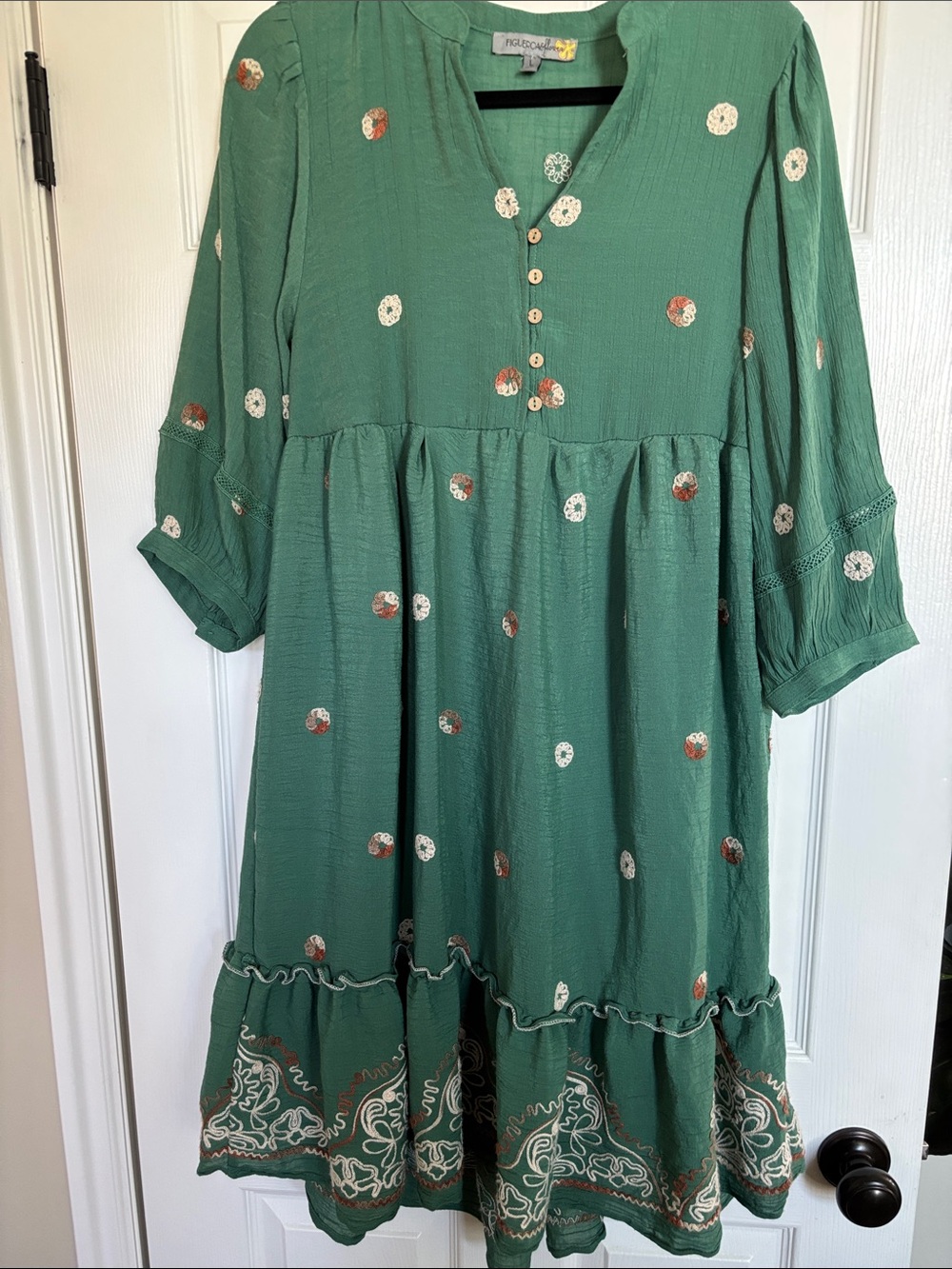 Figueroa and Flower Button-Front Casual Dress